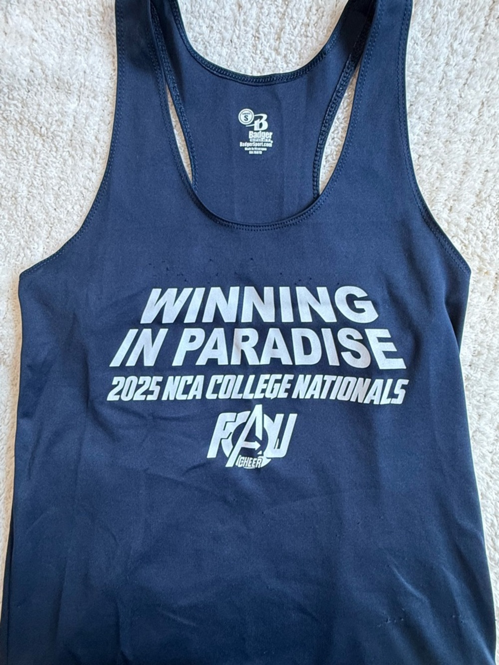 FAU CHEER Navy 'Winning in Paradise' Womens Tank